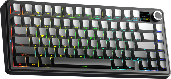 Bàn phím cơ AULA F75 MAX GAMING 3 MODE (Xám + Đen gradient/ Reaper switch)