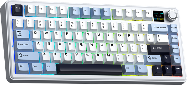 Bàn phím cơ AULA F75 MAX GAMING 3 MODE (Xanh + trắng + tím đậm/ Reaper switch)