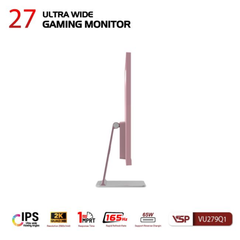Màn Hình Gaming VSP VU279Q1 27 Inch Hồng (165Hz, IPS, QHD, 1ms, USB-C)