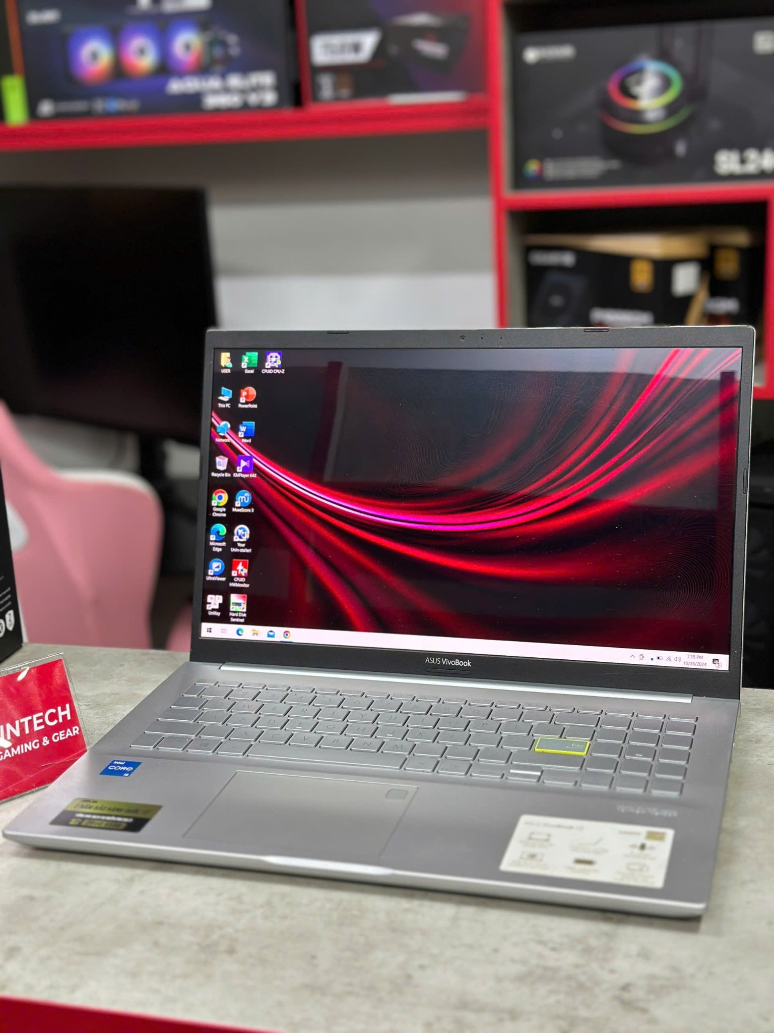 Laptop Asus VivoBook A515EA OLED i5 thiết kế mỏng nhẹ