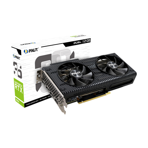 Card màn hình PALIT GeForce RTX 3060 Dual 12GB GDDR6