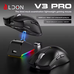 Chuột GAMING TRI-MODE LDON V3 PRO Đen - CÓ DOCK SẠC ĐI KÈM