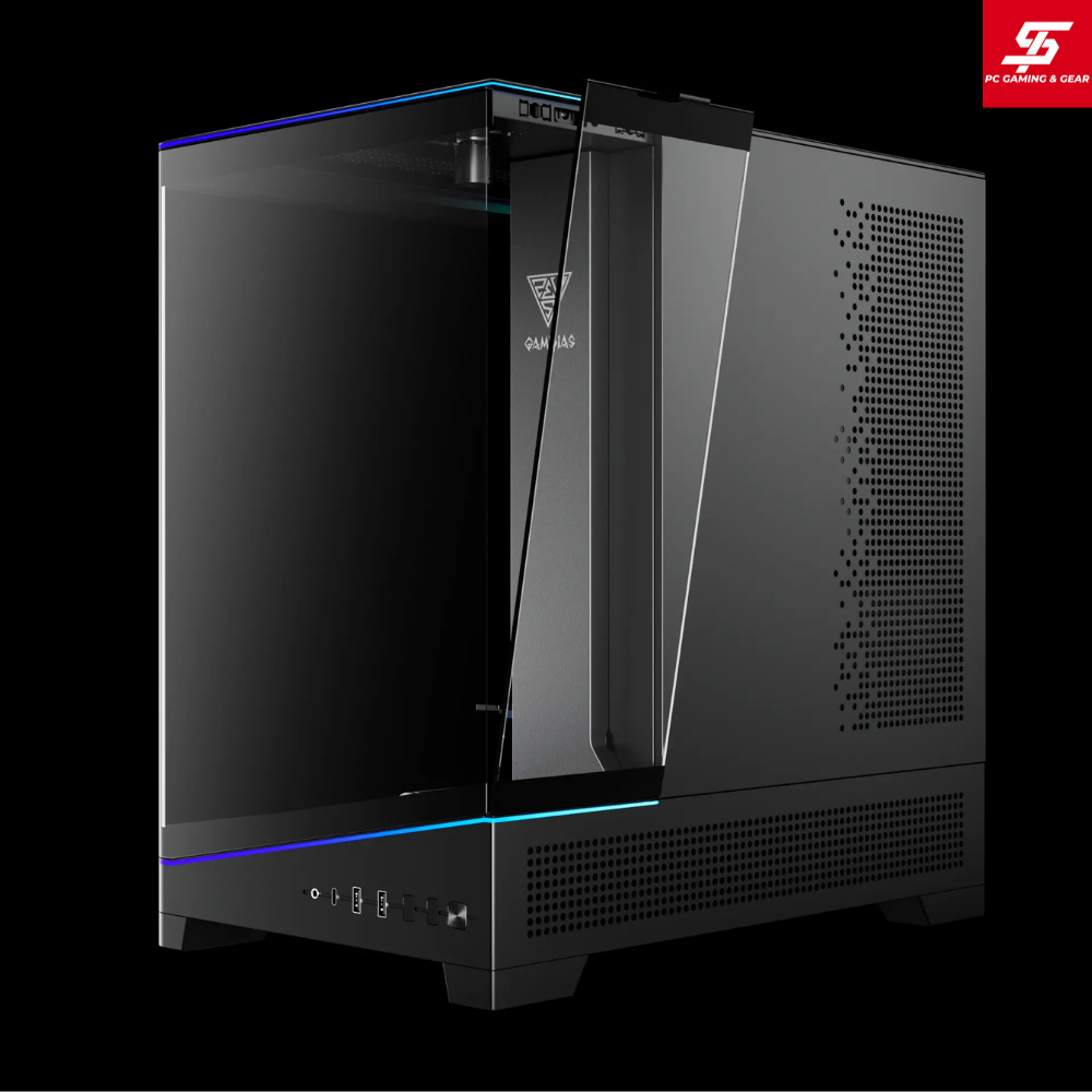 Vỏ Case Gamdias ATLAS P6 CG ATX Đen Sẵn 4 Fan ARGB