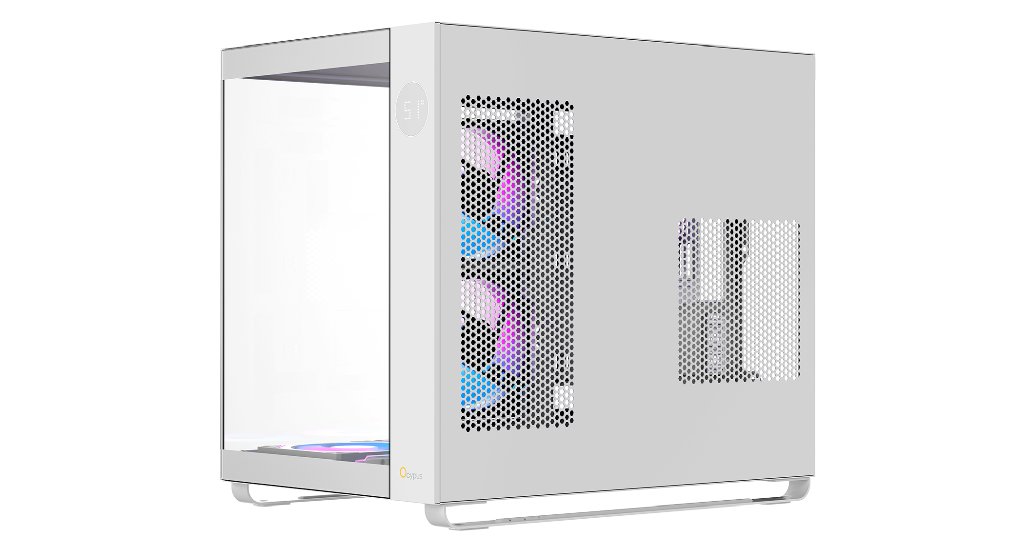 Vỏ Case Ocypus Iota C70 Trắng Sẵn 3 Fan ARGB