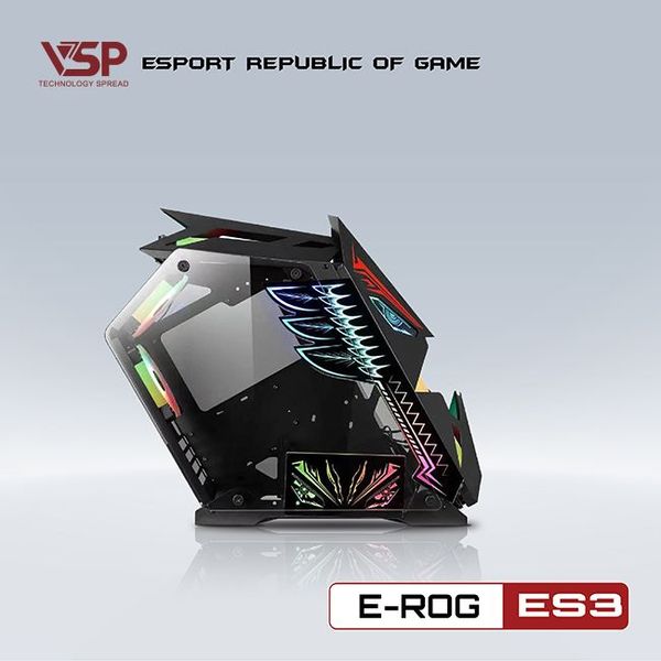 Vỏ Case VSP ESPORT ROG ES3 M-ATX/ITX Đen