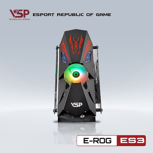 Vỏ Case VSP ESPORT ROG ES3 M-ATX/ITX Đen