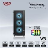 Vỏ Case VSP GAMING V3 ATX/Mid Tower Đen