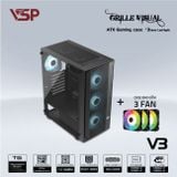 Vỏ Case VSP GAMING V3 ATX/Mid Tower Đen