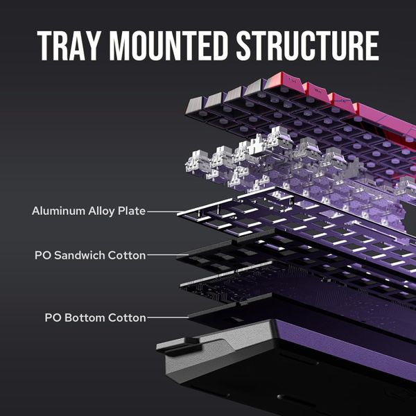 Phím Cơ Aula WIN60HE (Gray Wood Magnetic Switch Đen) Có Dây