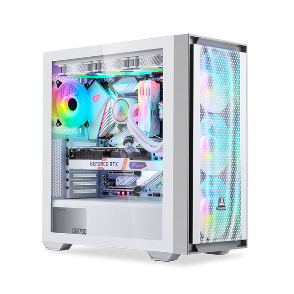 Vỏ Case SEGOTEP GANK 360 E-ATX/ATX/mATX Trắng