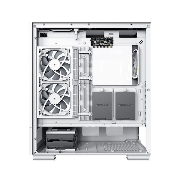 Vỏ Case MONTECH SKY TWO ATX/Mid Tower Trắng Kèm sẵn 4 Fan RGB
