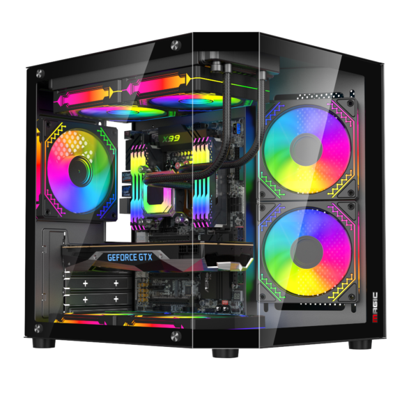 Vỏ Case Magic Cubi M Elite M-ATX Đen Vỏ Case Magic Cubi M Elite M-ATX Đen