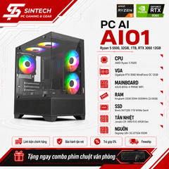 PC AI AI01 Ryzen 5 5500, 32GB, 1TB, RTX 3060 12GB