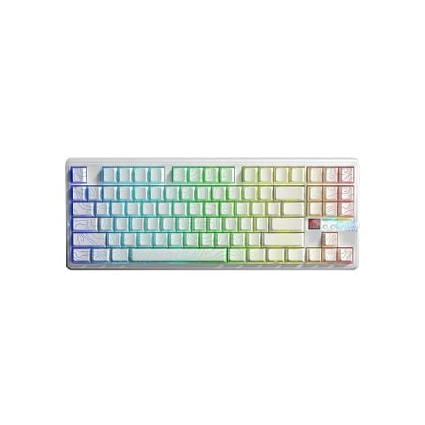 Bàn phím cơ gaming AULA F87 PRO V2 (2605) 3 mode (Phiên bản màu trắng contour/ Star Vector switch)