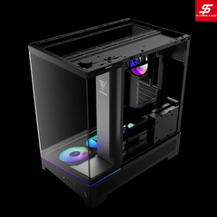 Vỏ Case Gamdias ATLAS P6 CG ATX Đen Sẵn 4 Fan ARGB