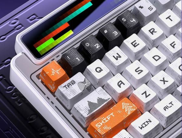 Phím Cơ Leobog AMG65 (Jadeite Switch Trắng) Không Dây