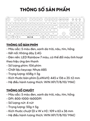 Combo Bàn Phím Chuột Aula AC306 (Coffee) Không Dây