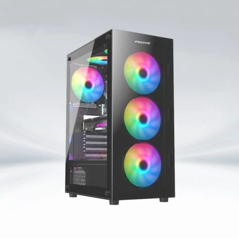 Vỏ Case CoolerPlus CPC G315 ITX/M-ATX/ATX Kèm 4 Fan Led ARGB