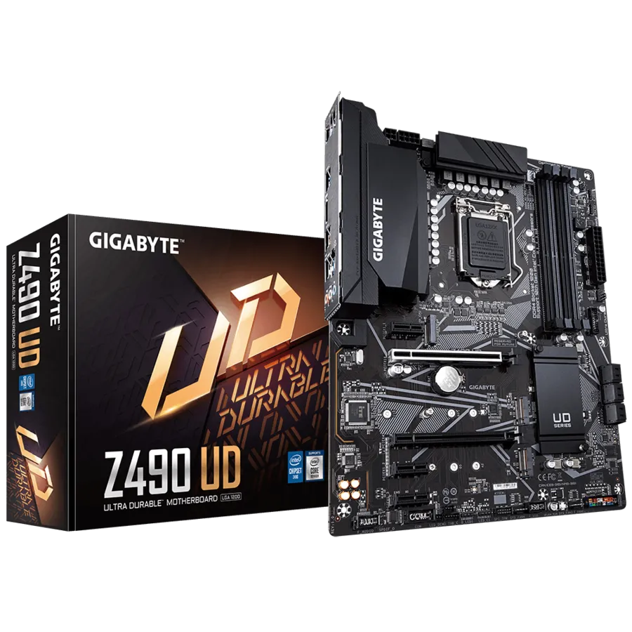 Mainboard Intel GIGABYTE Z490 UD CŨ mặt trước