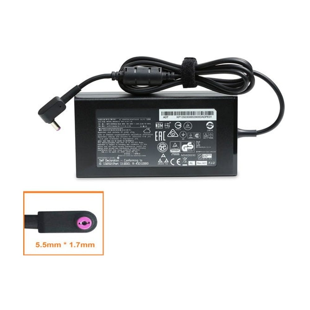 Cục Sạc 19V – 7.1A Dùng Cho Laptop Acer AN515-52,AN515-53,AN715-51,PT515,VN7-593,VN7-793,V5-591G,AN515-51,AN515-57,PH315-51, Helios 300 G3-571,G3-572,G-573