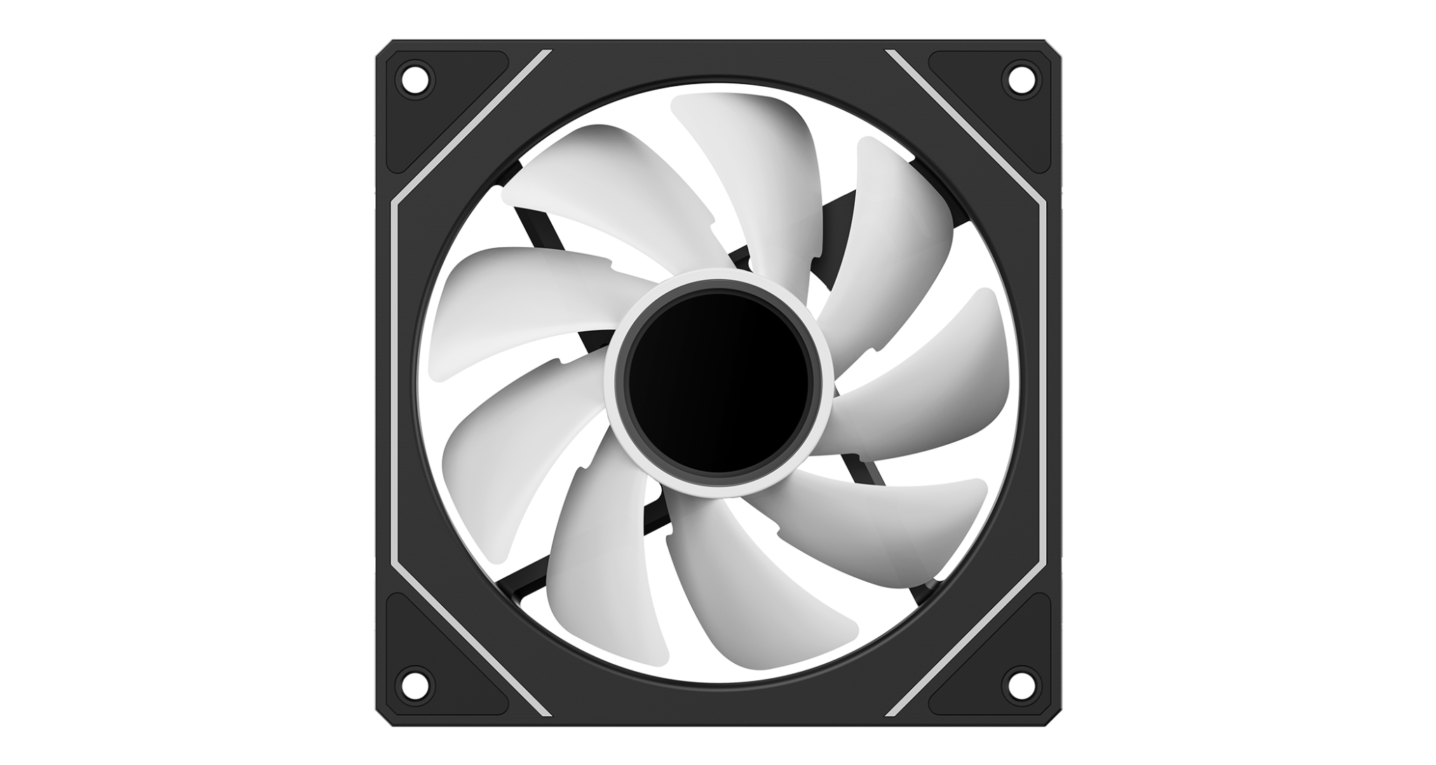 Fan Case Ocypus Industrial Gamma F12 ARGB Đen trong setup PC Fan Case Ocypus Industrial Gamma F12 ARGB Đen trong setup PC