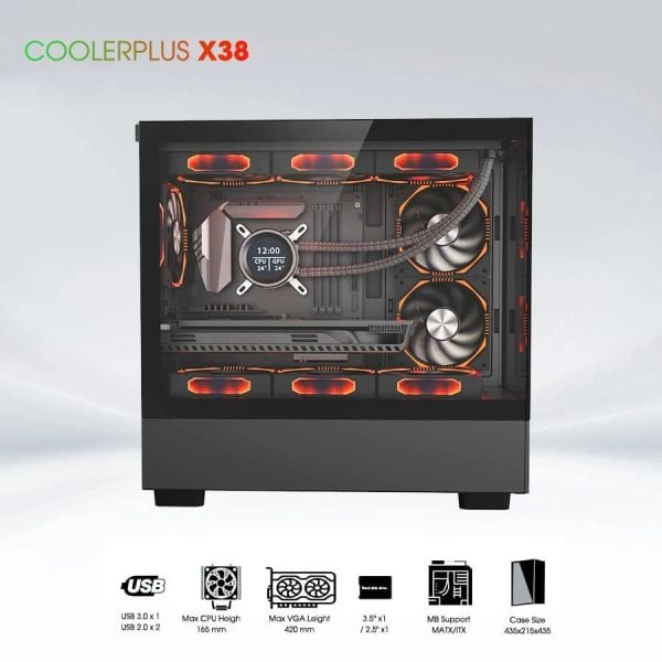Vỏ Case CPC X38 M-ATX/ITX Xám
