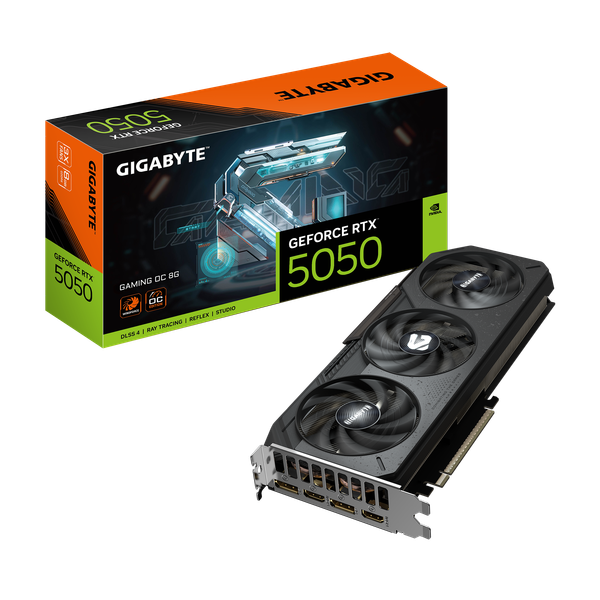 Card màn hình Gigabyte GeForce RTX 5050 Gaming OC 8G (GV-N5050GAMING OC-8GD)