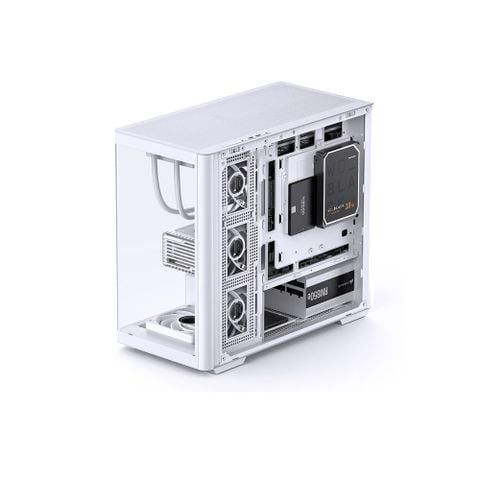 Vỏ Case Jonsbo D300 M-ATX Trắng Kính Cong
