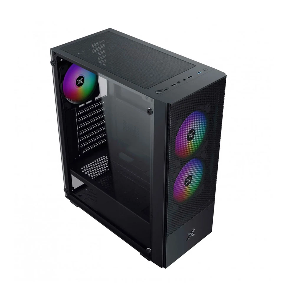 Vỏ Case Xigmatek Hero II Air 3F Đen góc nghiêng