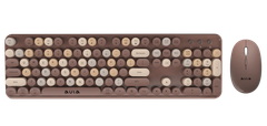 Combo Bàn Phím Chuột Aula AC306 (Coffee) Không Dây