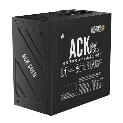 NGUỒN 1STPLAYER ACK-GLD-850 850W ĐEN (80 PLUS GOLD)