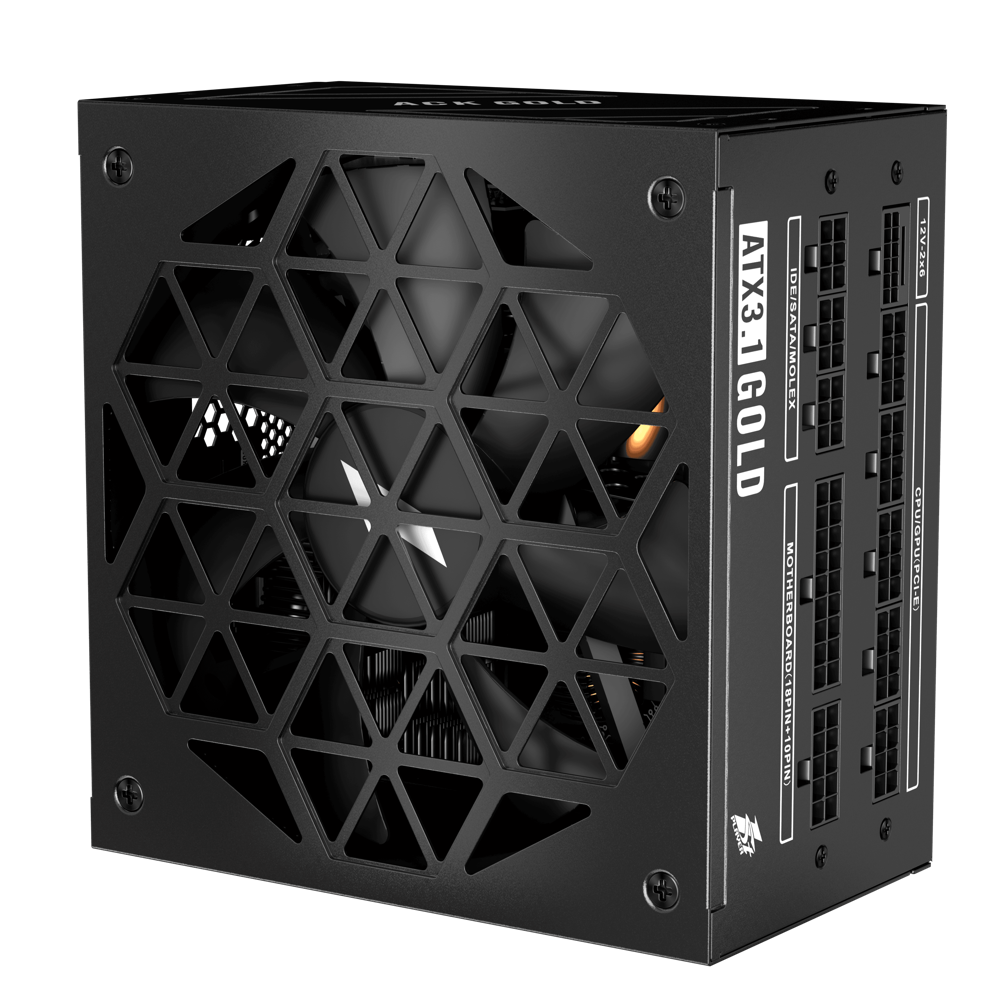 NGUỒN 1STPLAYER ACK-GLD-850 850W ĐEN (80 PLUS GOLD)