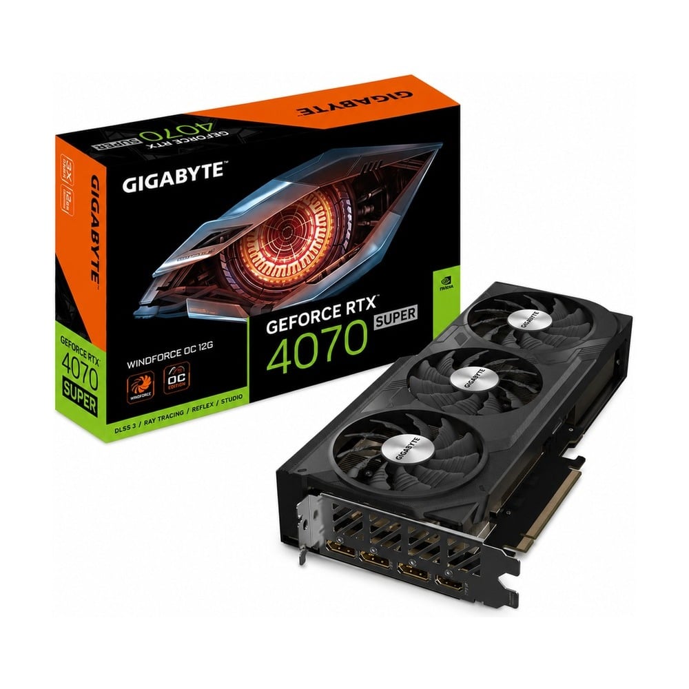 Card Màn Hình Gigabyte RTX 4070 Super WindForce OC 12GB (GV-N407SWF3OC-12GD)