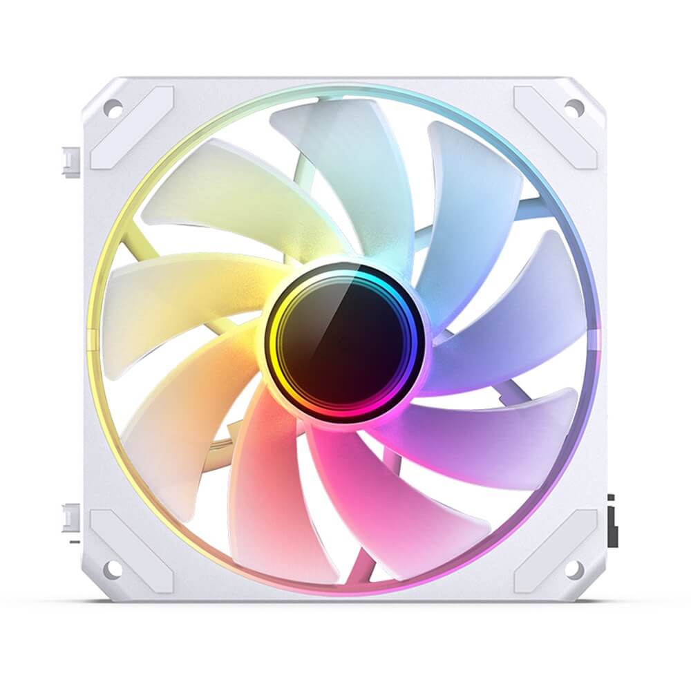 Bộ 3 Fan JONSBO ZG-120WR Trắng ( 3in1, Cánh Đảo Chiều, Ghép nối không dây )