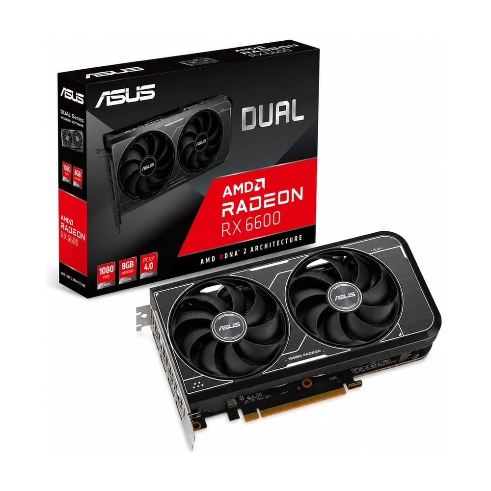 Card màn hình Asus Dual Radeon RX 6600 V3 8GB GDDR6 (DUAL-RX6600-8G-V3)