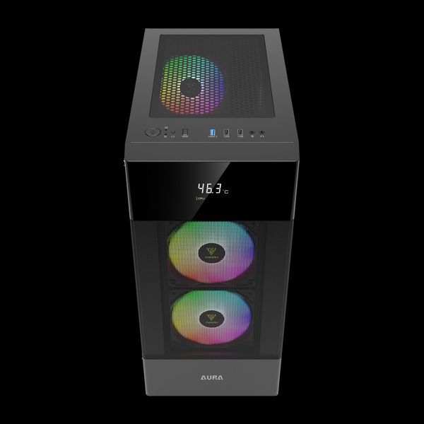 Vỏ Case Gamdias Aura GC5 Đen ARGB