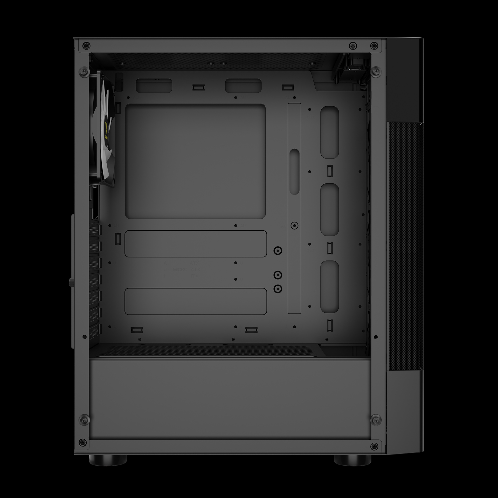 Vỏ Case Gamdias Aura GC5 Đen ARGB