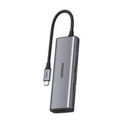Hub Type C Ugreen 15531 HDMI 4K@30Hz, cổng PD, SD/TF
