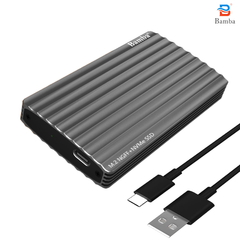 Hộp đựng Ssd Bamba B9 M2(Ngff)+M2(Nvme) – USB 3.1 (màu Xám)