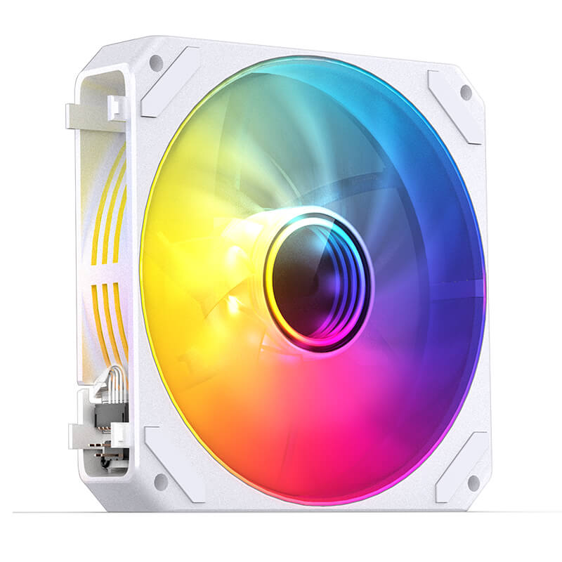 Bộ 3 Fan JONSBO ZG-120W Trắng ( 3in1, Ghép nối không dây )