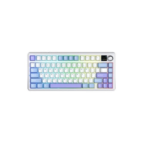 Bàn phím cơ AULA F75 MAX GAMING 3 MODE (Xanh + trắng + tím/ Reaper switch)