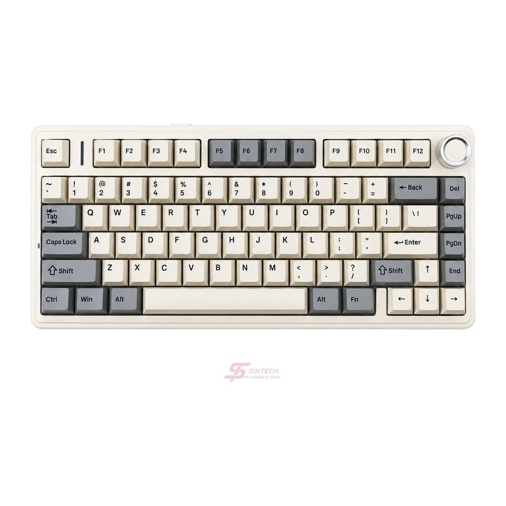 Phím Cơ AULA F75 8362 (Milk White Switch Xám Trắng) Không Dây