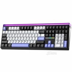 Phím Cơ AULA H108 2322 (Silent Cotton Candy Switch Đen Trắng Tím) Không Dây