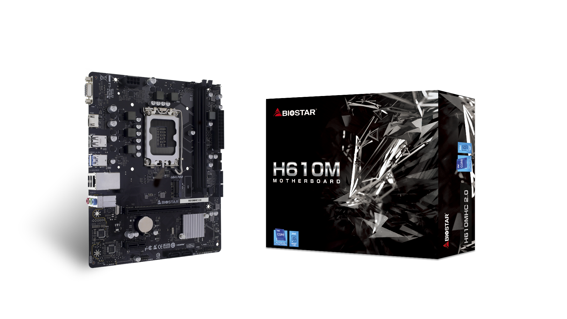 Hộp Mainboard Intel BIOSTAR H610MHC 2.0 DDR4 Hộp Mainboard Intel BIOSTAR H610MHC 2.0 DDR4
