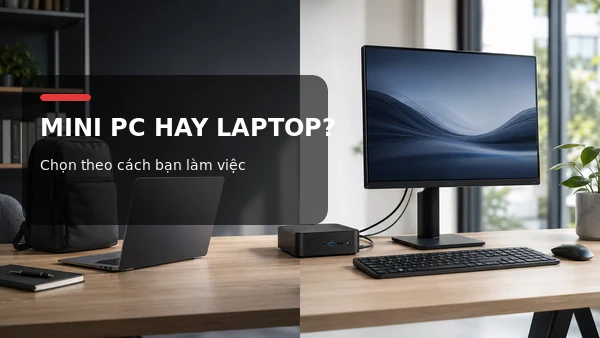 So sánh mini PC và laptop cho dân văn phòng