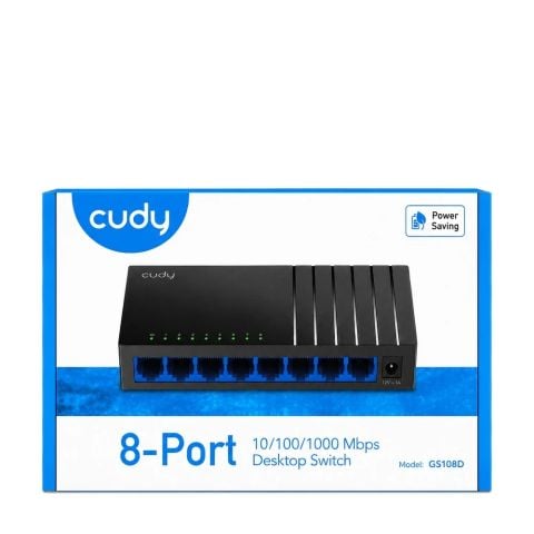 Bộ chia mạng Cudy GS108 8 cổng Gigabit vỏ kim loại