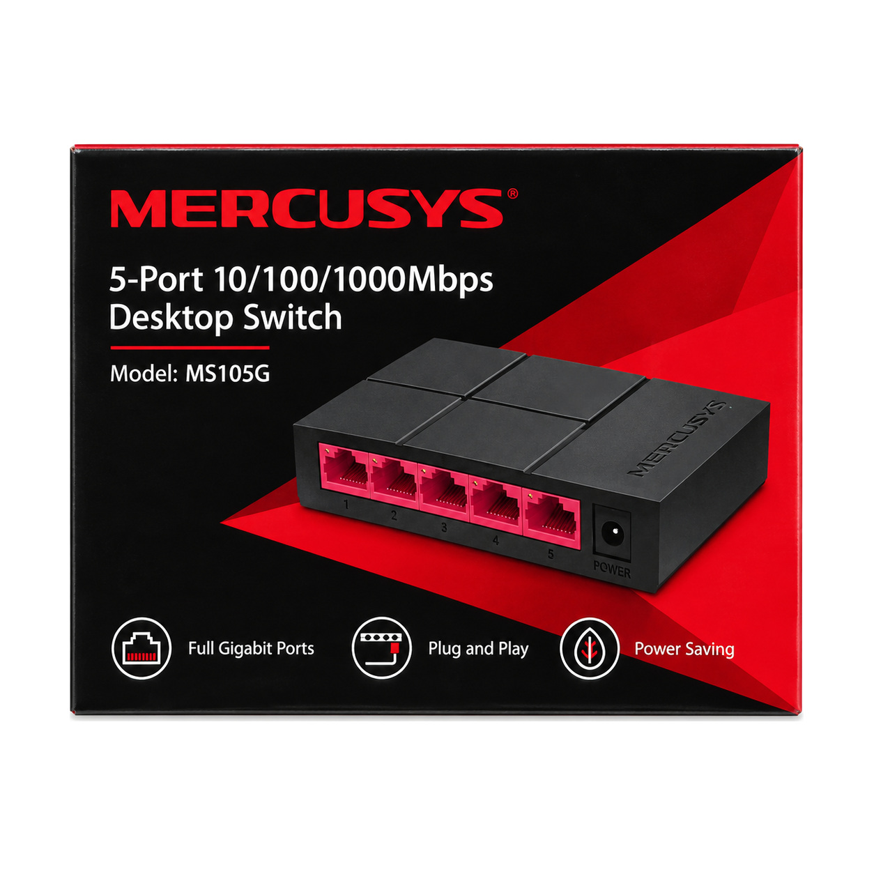 Bộ chia mạng Mercusys MS105G 5 cổng Gigabit