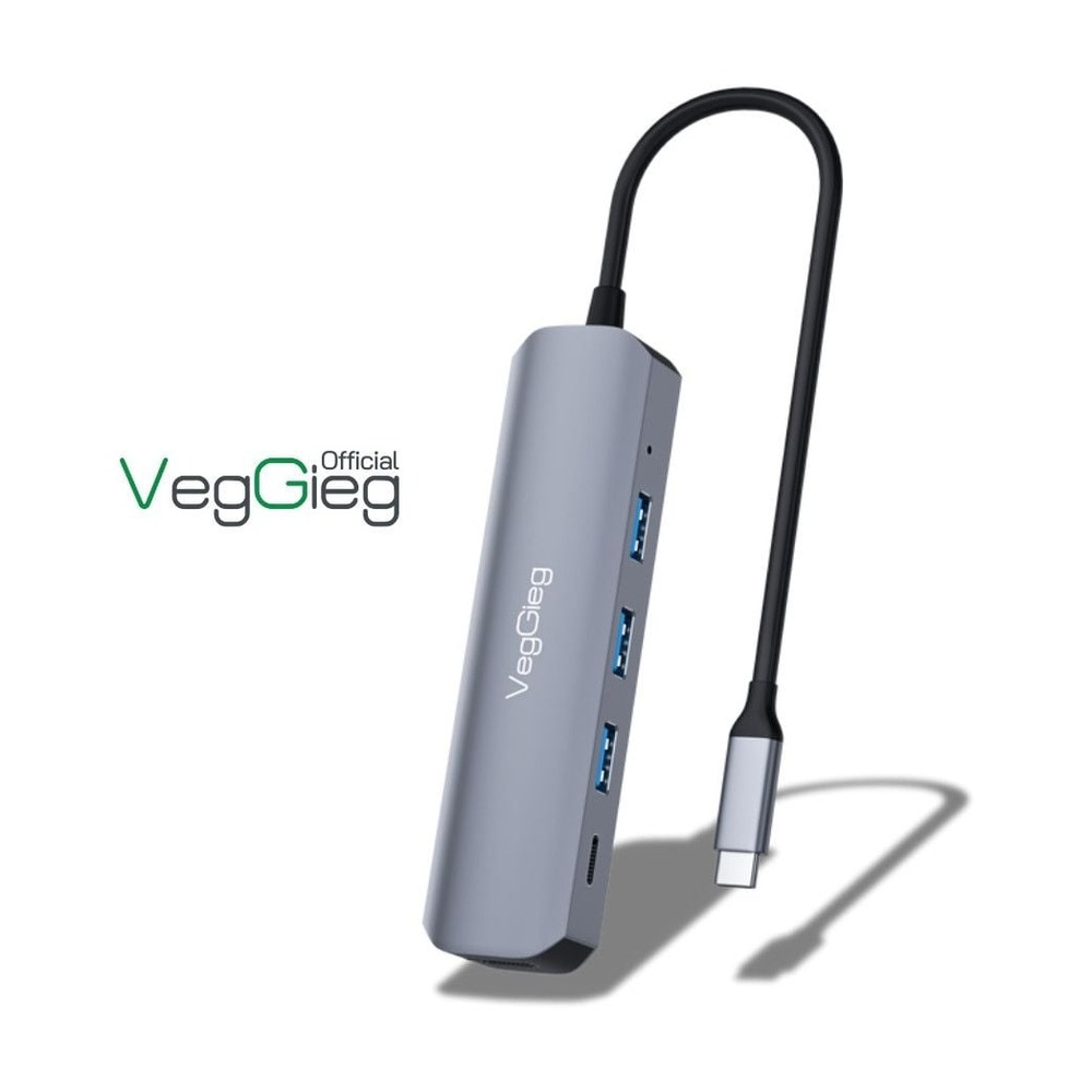 Hub USB Type C SANG HDMI+3xUSB 3.0+PD VEGGIEG V-TC05H
