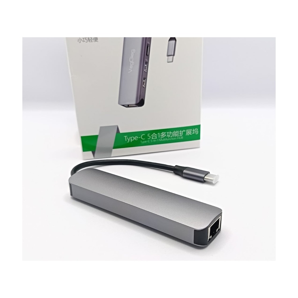 Bộ chuyển đổi VEGGIEG Usb Type C ra HDMI _ 2xUSB 3.0+PD+RJ45 V-TC05R