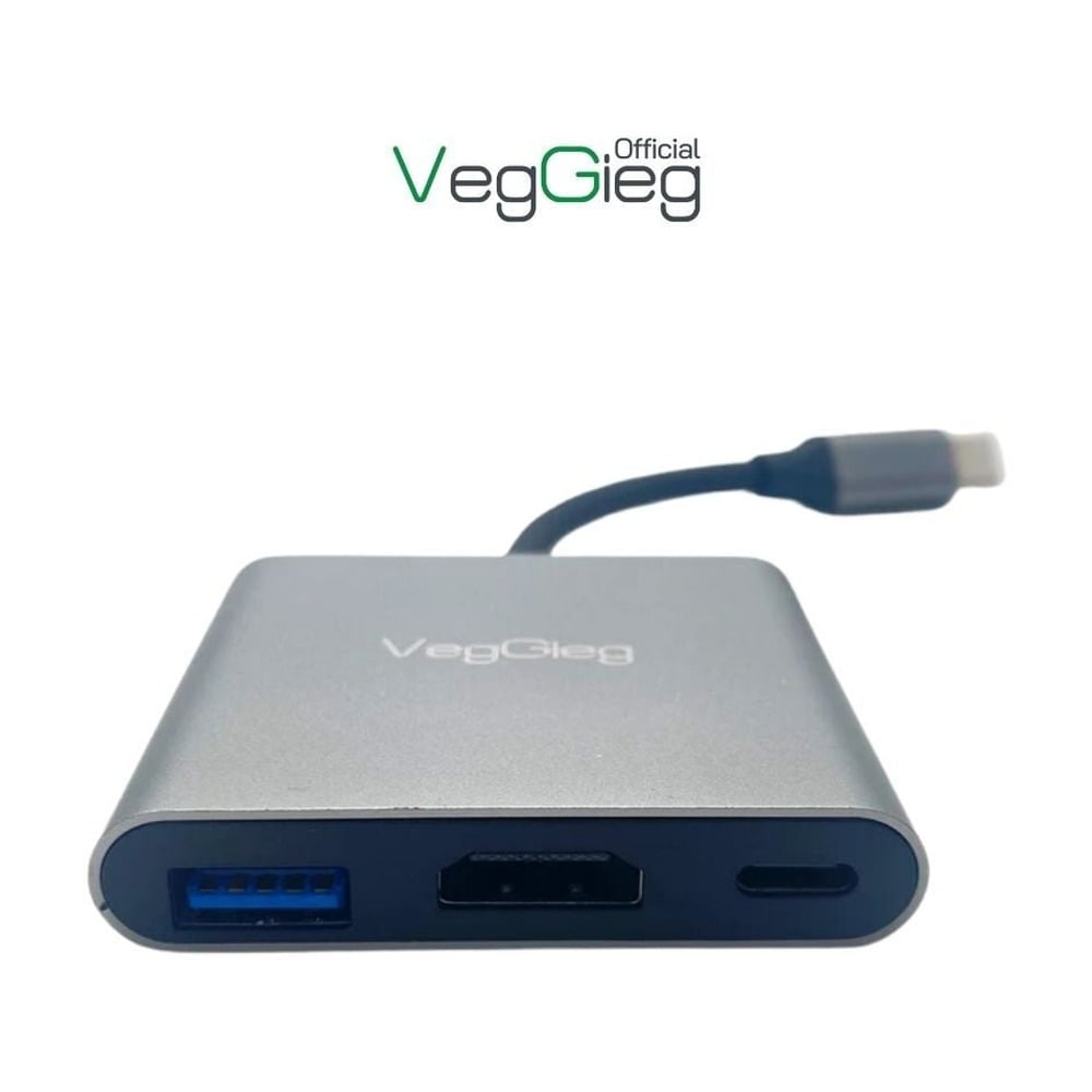 Hub Type-C Veggieg V-TC03 (HDMI, PD, USB 3.0)